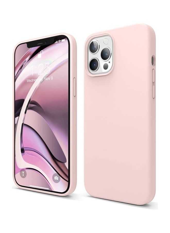 غطاء مقاوم للصدمات من 3 طبقات لهاتف iPhone 12 Pro Max وردي جميل - Image 1