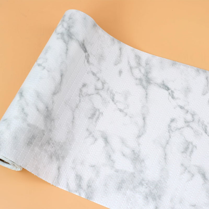 Shelf Liners for Cabinet Drawers 15 Inch Wide X 20 Ft Non Slip Refrigerator Shelves Liners Marble Printed Non Adhesive Washable Cupboard Liners Waterproof Shelf Mat for Kitchen Pantry Bathroom