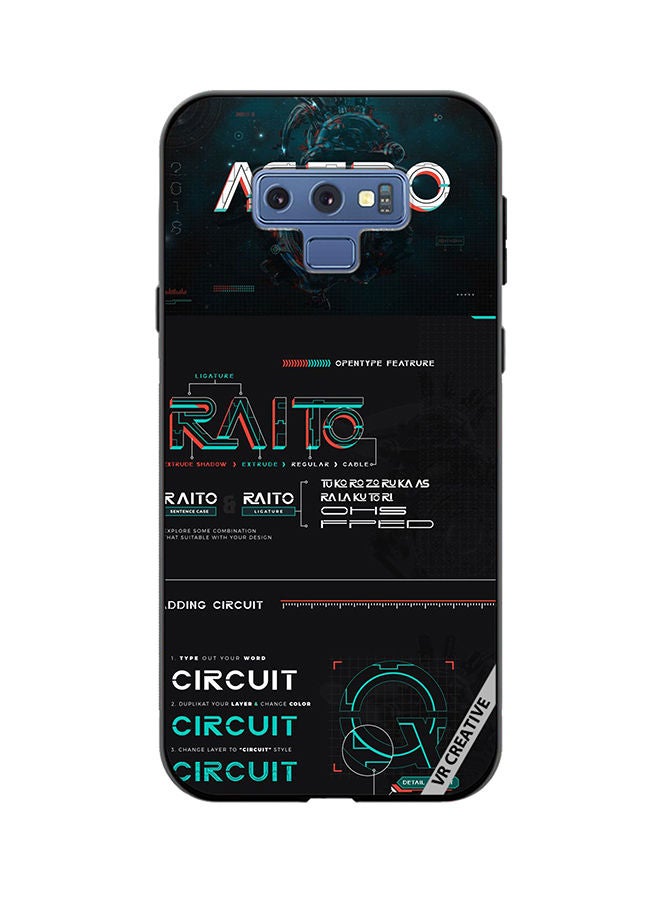 VR CREATIVE Protective Case Cover For Samsung Galaxy Note 9 Multicolur Design Multicolour - Image 1