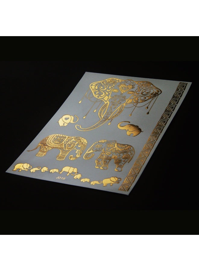 كيفية ملصقات وشم الحناء الهندية، ملصقات وشم الحناء، ملصقات وشم الختم الساخن لدول الشرق الأوسط، دفعة مختلطة عبر الحدود - Image 1