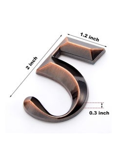 Excefore 3D Mailbox Numbers 0-9 Self-Adhesive 2 Inch Address Number Stickers | Waterproof and Durable | Easy to Install | Ideal for Home, Office, and More (Bronze,10 Pieces)  - Image 5