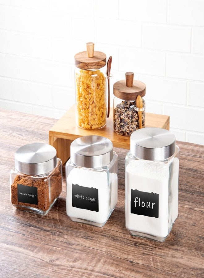 Restaurantware-Vetri Glass Storage Jar Set, 3-Piece Dishwashable Glass Cookie Jars - Airtight Seal, Hot & Cold Friendly, Clear Candy Jars, For Kitchen, Laundry, Or Storage - Image 4