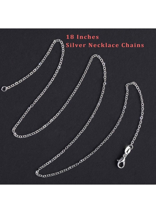SANNIX 50 Pack Gold Plated Necklace Chains Cable Chain Necklace Bulk for Jewelry Making Supplies, 1.2mm 18 Inches - Image 2