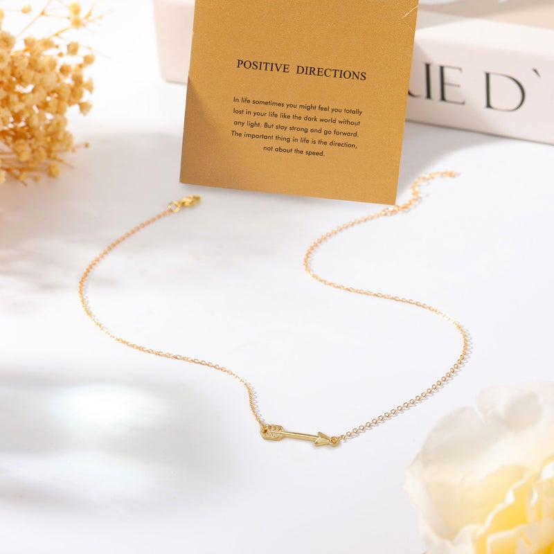 Baydurcan Inspirational Gifts for Women Arrow Necklace Graduation Gifts for Her (Arrow) - Image 3