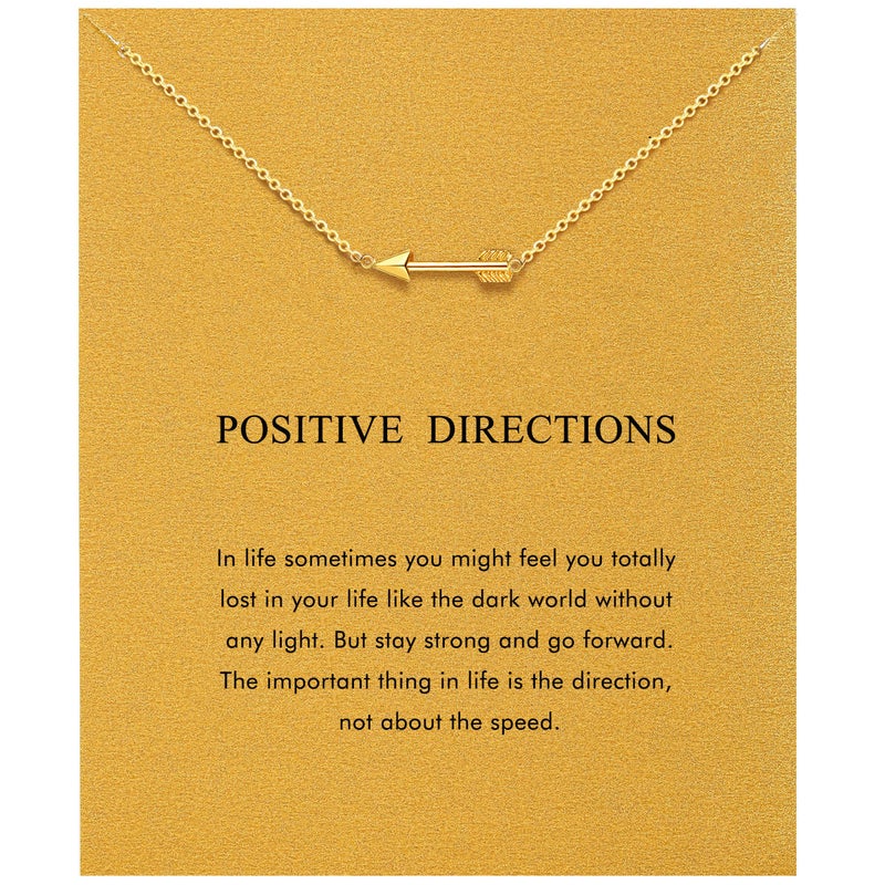 Baydurcan Inspirational Gifts for Women Arrow Necklace Graduation Gifts for Her (Arrow) - Image 1
