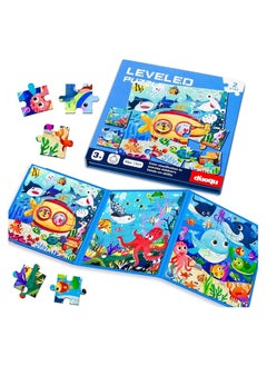 Mumoo Bear Magnetic Puzzles for Kids 3-6,3 in 1 Travel Puzzles Games for Kids Ages 3-5,Magnetic Jigsaw Puzzle Activities Toy for Boys and Girls,Preschool Learning Magnet Toy Gift for Road Trip ﻿ (Ocean World)  - Image 1