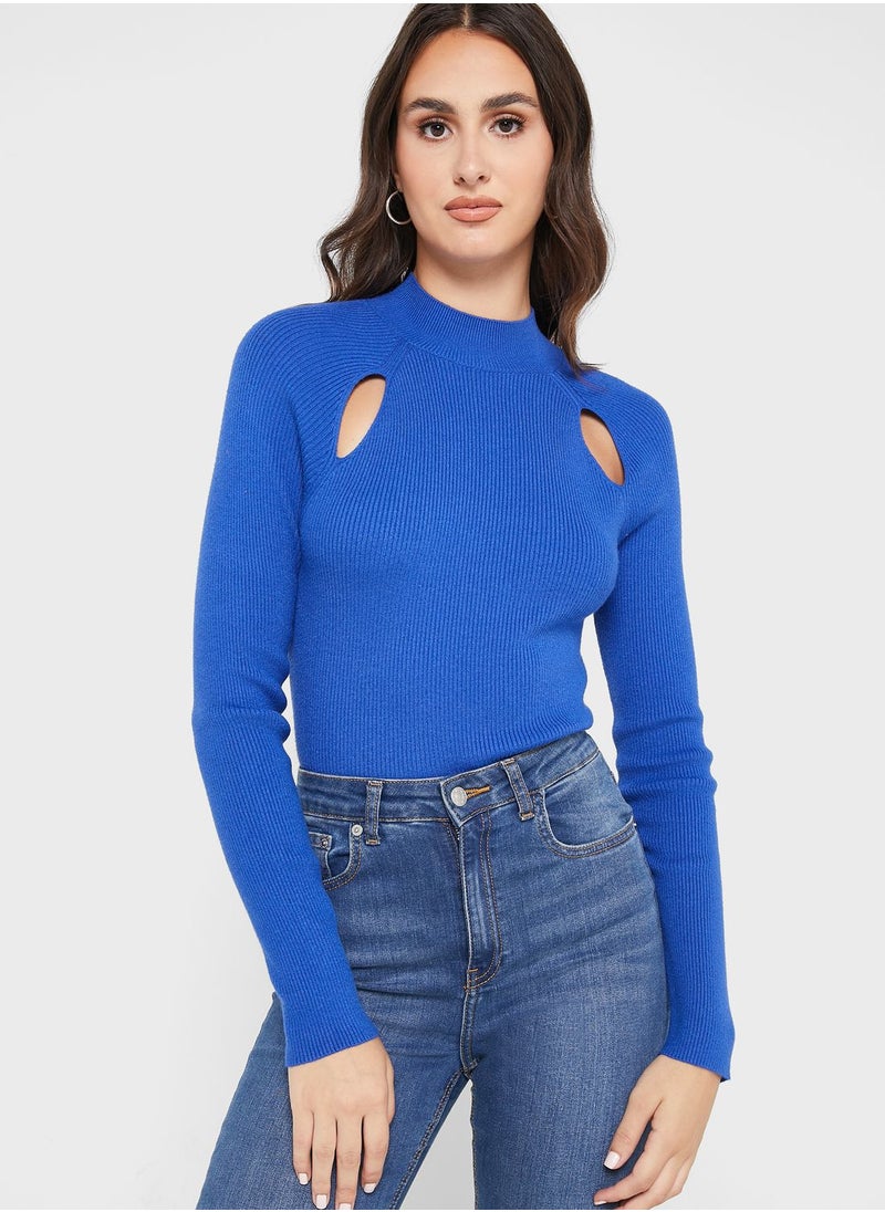 High Neck Knitted Sweater - pzsku/Z7D71DCF618E20A309676Z/45/_/1695896856/ef5c263c-be28-4b79-875d-97864ec1037c