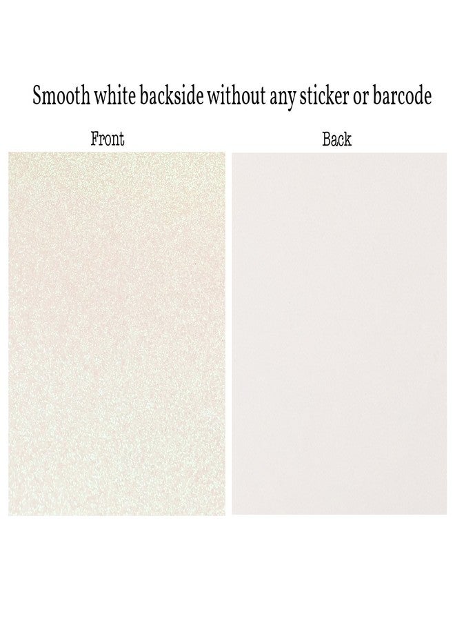 Crafasso 12" x 12" 300gms Heavy & Premium Glitter cardstock, 15 Sheets, White - Image 2