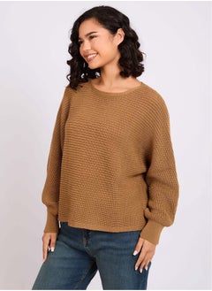 Women Pullover Oversize Cropped Beige - pzsku/Z7D72048937922203289AZ/45/_/1729508106/367633cb-1c1c-47e5-a00b-e33d51a080a8