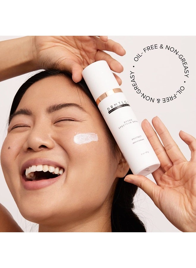 DRMTLGY Anti Aging Clear Face Sunscreen and Facial Moisturizer with Broad Spectrum SPF 45. Oil Free, Zinc Oxide Sunscreen For Sensitive Skin and Acne Prone Skin. - Image 4