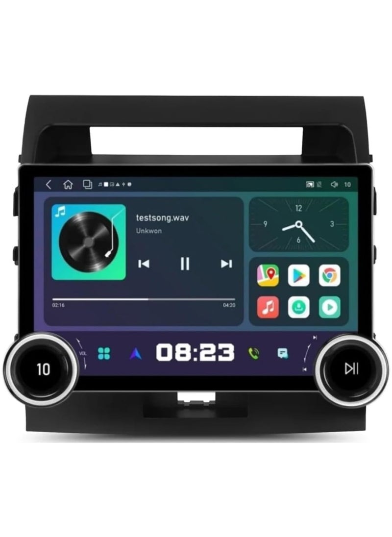 SHEZA STAR Android Car Stereo for Toyota Land Cruiser GXR LC200 Diamond 2K 2008-2015 4GB RAM 64GB ROM with Carplay, M-Link Wi-Fi BT, Radio GPS, 11.8 Inch IPS Touch Screen with AHD Camera (Double Knob)  - Image 1