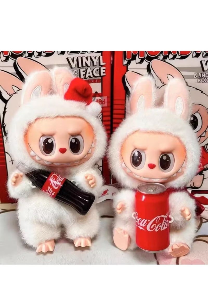 Pop Mart x Bobo & Coco Labubu Coca Cola Series Vinyl Plush Pendant Single Face Blind Box Coke Labubu Plush Toys Doll - Image 3