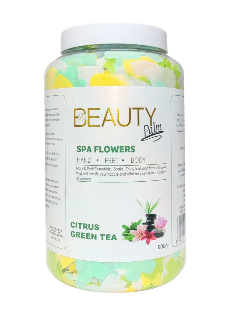 Beauty Palm Spa Flower Citrus Green Tea, Manicure and Pedicure Essentials - Image 1