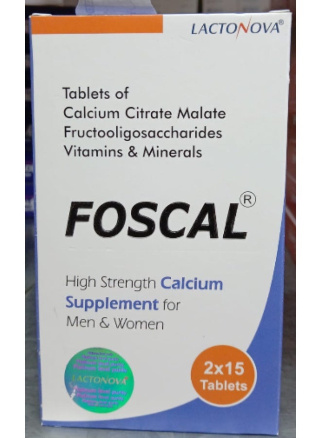 foscal tab 30s (calcium,vitamins & minerals)