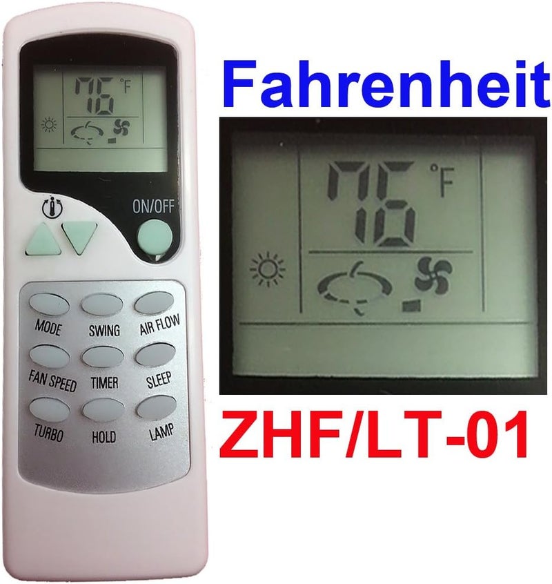 RCECAOSHAN بديل لجهاز التحكم عن بعد لمكيف الهواء Quietside Amcoraire Duo، رقم الموديل (القطعة) ZHF/LT-01 - Image 2