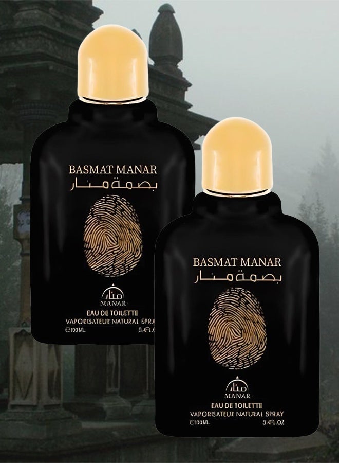 manar 2 Pieces Basmat Manar Perfume 100ml EDT - Image 1