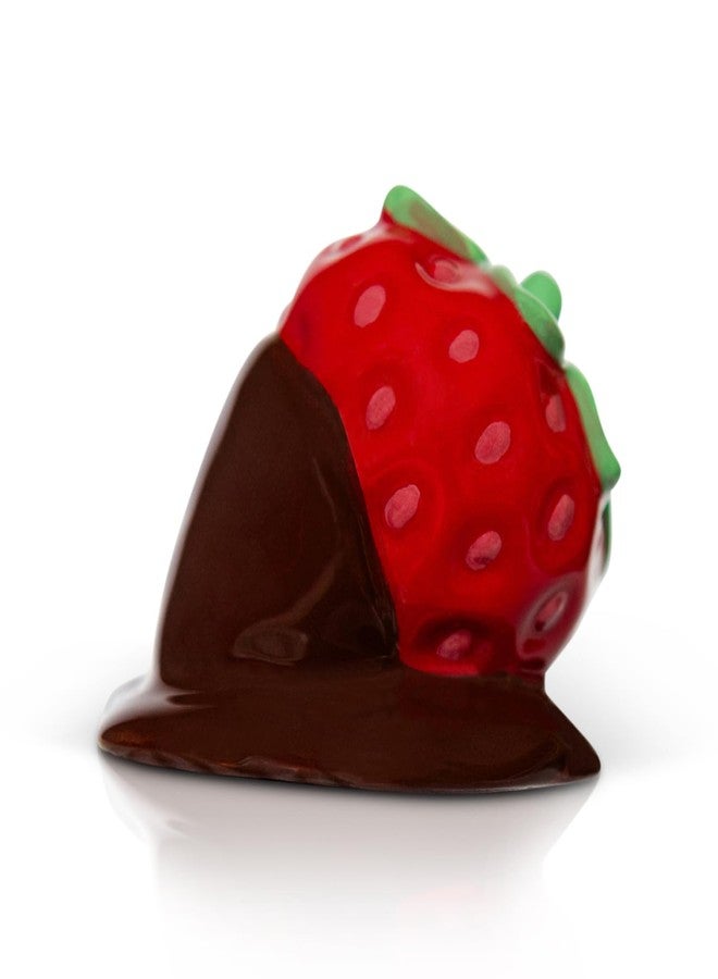 nf nora fleming Nora Fleming Sweet on You (Chocolate Covered Strawberry) A425 - Hand-Painted Ceramic Spring Décor - Minis for The Home and Office - Image 1