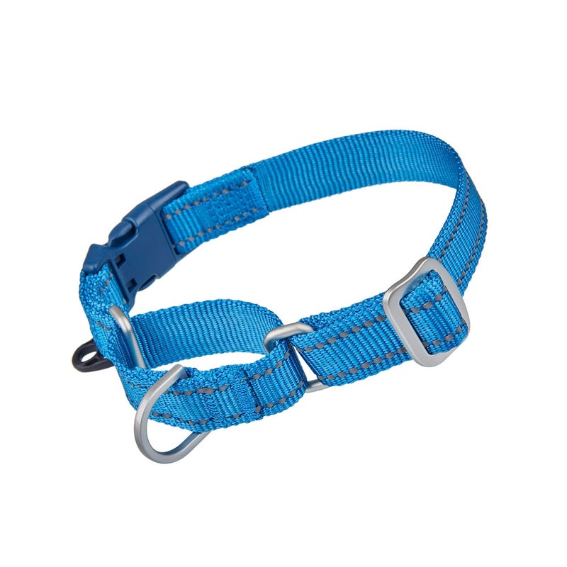YUDOTE Reflective Martingale Collar for Dogs with Quick Snap Buckle Anti-Pull Nylon Safe Slip Collars for Easy Walking,Blue,Medium - Image 1