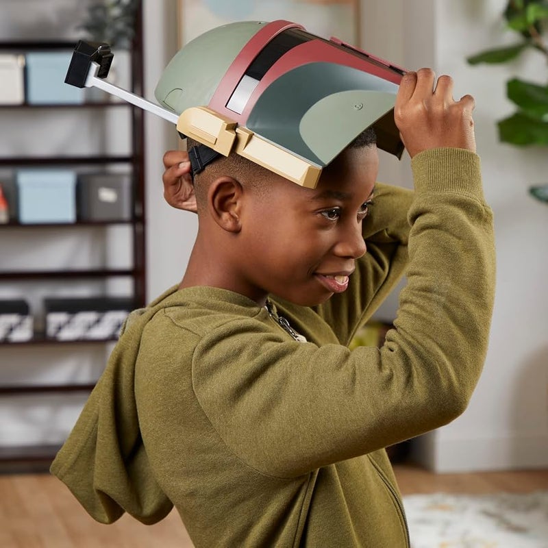 STAR WARS Boba Fett Electronic Mask with Sound Effects, Costume for Kids, Toys for 5 Year Old Boys and Girls - Image 4