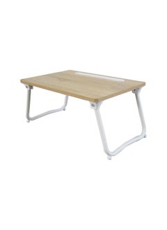 DANUBE HOME Wayne Folding Table - Light Oak / White  - Image 3