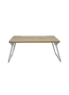 DANUBE HOME Wayne Folding Table - Light Oak / White  - Image 2