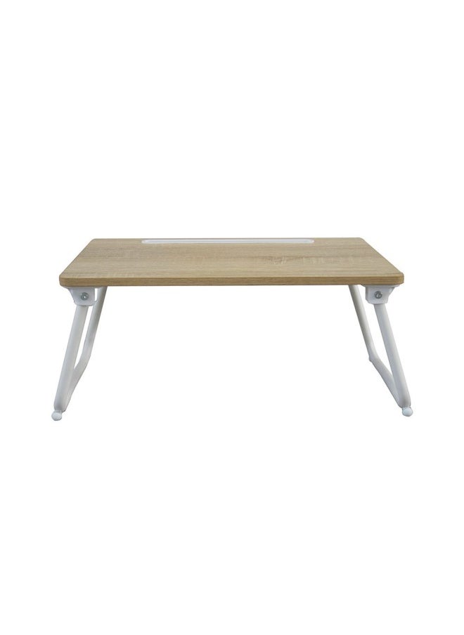 DANUBE HOME Wayne Folding Table - Light Oak / White  - Image 2