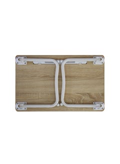 DANUBE HOME Wayne Folding Table - Light Oak / White  - Image 5