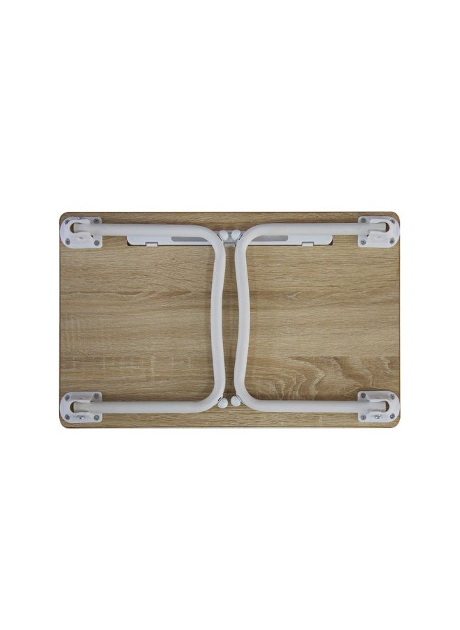 DANUBE HOME Wayne Folding Table - Light Oak / White  - Image 5