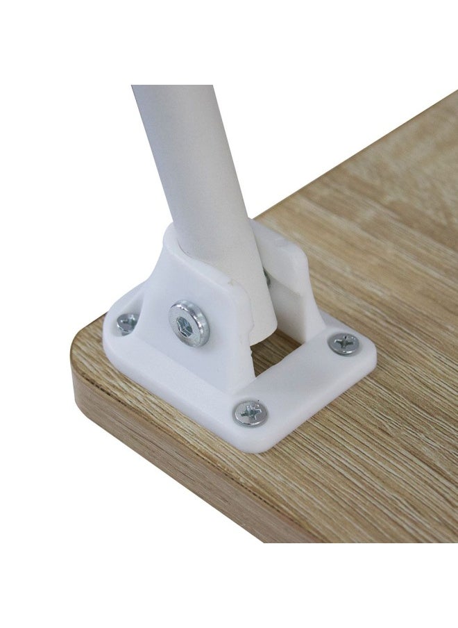 DANUBE HOME Wayne Folding Table - Light Oak / White  - Image 4