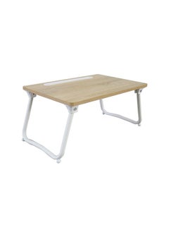 DANUBE HOME Wayne Folding Table - Light Oak / White  - Image 1