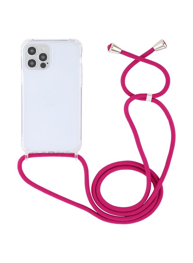 Zaboon Case For iPhone 13 Pro Max Transparent Acrylic Airbag Shockproof Phone Protective Case with Lanyard - Image 2