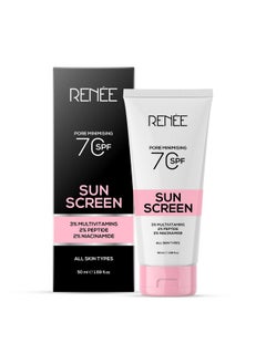 Renee Pore Minimizing Sunscreen Spf 70 With 2% Niacinamide For All Skins 2% Peptide & 3% Multivitamins 50Ml  - Image 4