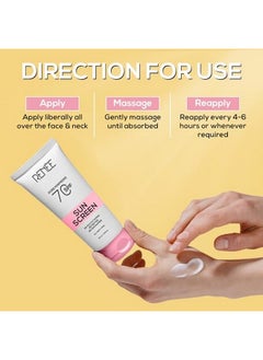 Renee Pore Minimizing Sunscreen Spf 70 With 2% Niacinamide For All Skins 2% Peptide & 3% Multivitamins 50Ml  - Image 5