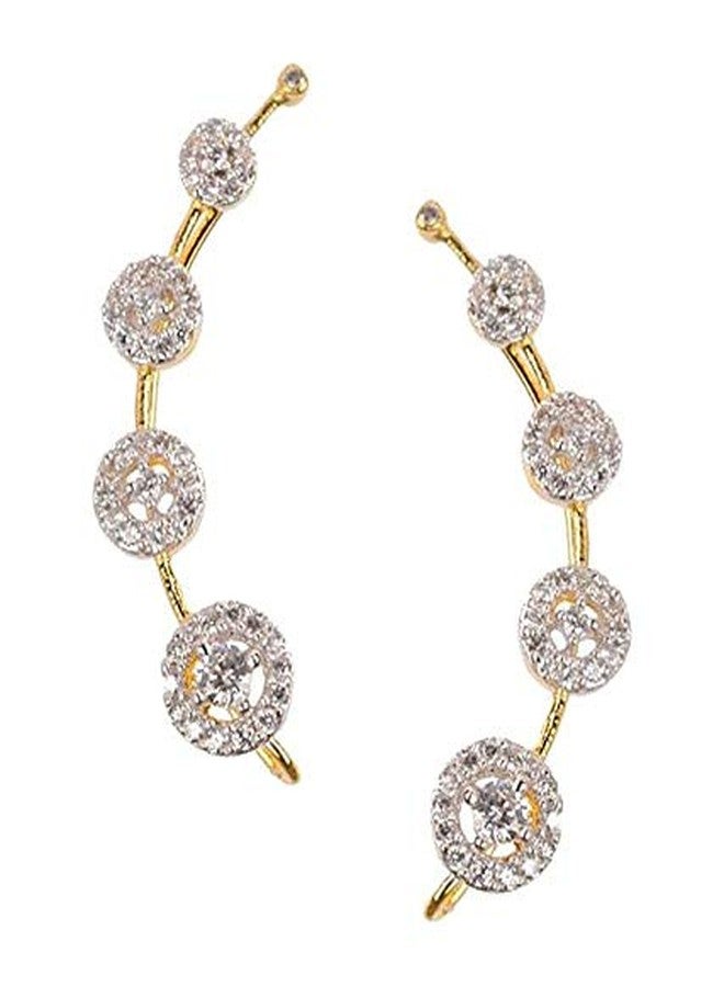 Embroco Gold Plated fancy Stylish Designer Earrings For Girls & Womens - Image 2