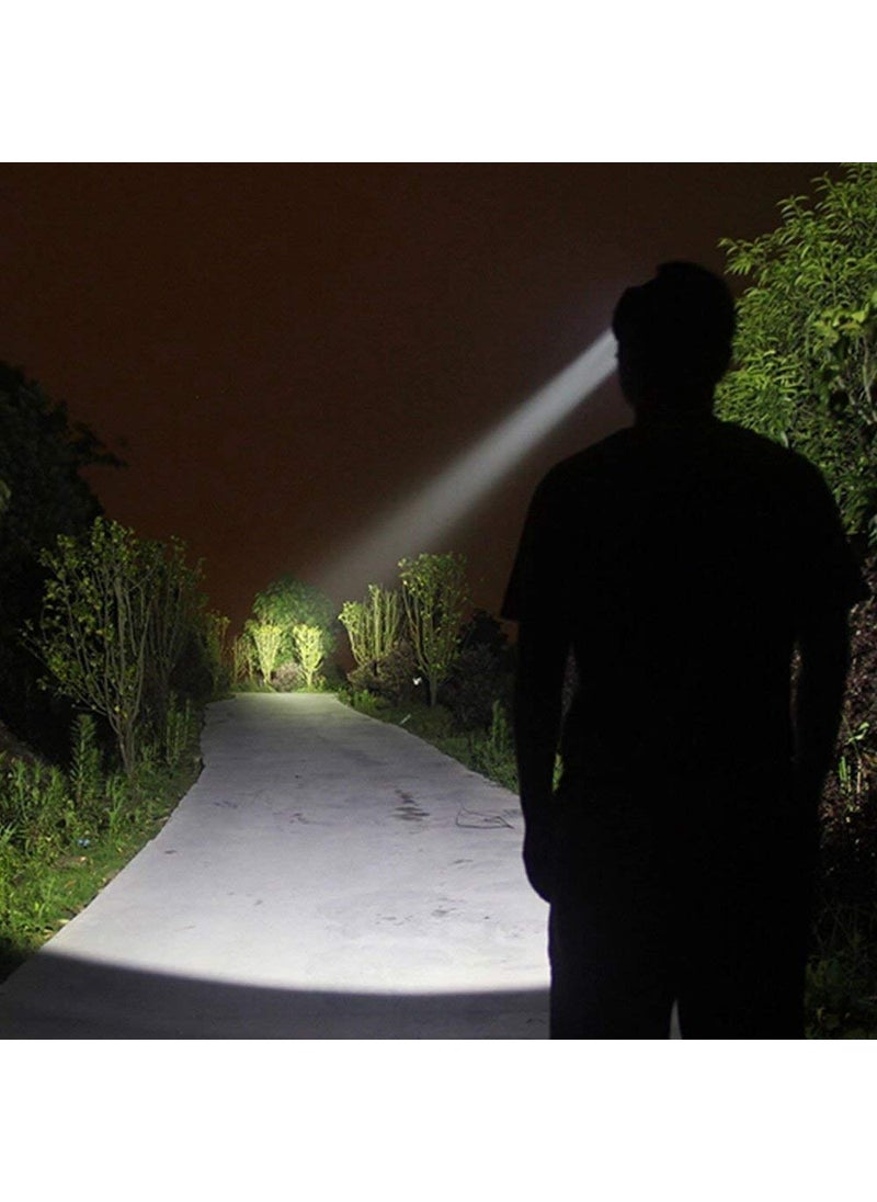 BLAGO BLAGO Hands Free Head Flashlight LED Lamp Water Resistant Drop Resistant Elastic Head Lamp Spotlight Rechargeable Head Torch for Camping Fishing Running Cycling  - Image 5