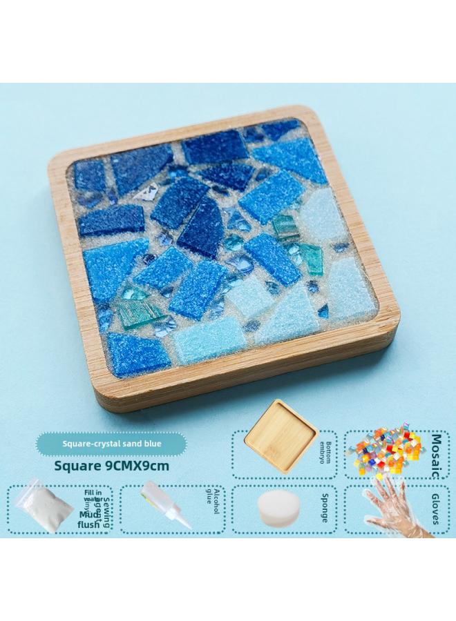 New Diy Handmade Coaster Material Bag Mosaic Parent-child Creative Kindergarten Small Gift Educational Toys