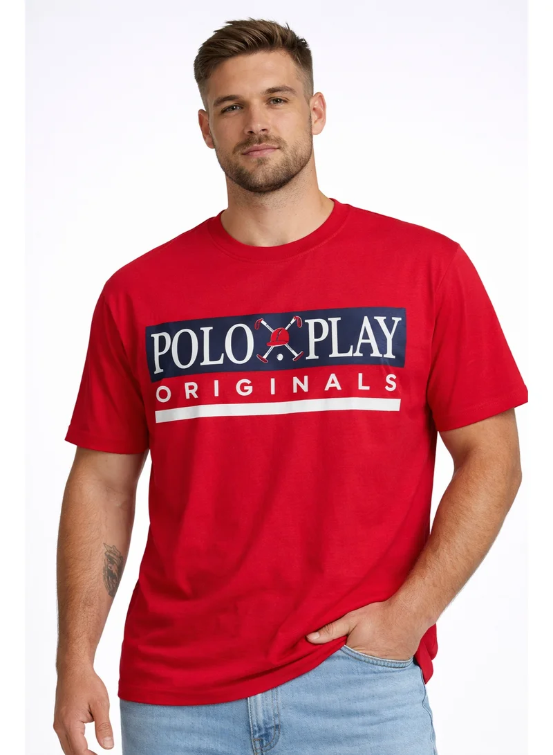 Polo Play Mens Graphic T-shirt -RED