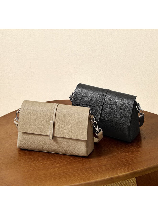 Red Dragonfly Women'S Bag New Style Top Layer Cowhide Crossbody Shoulder Bag, Perfect Gift For Girlfriend Or Wife'S Birthday, With Double Shoulder Straps - Image 4