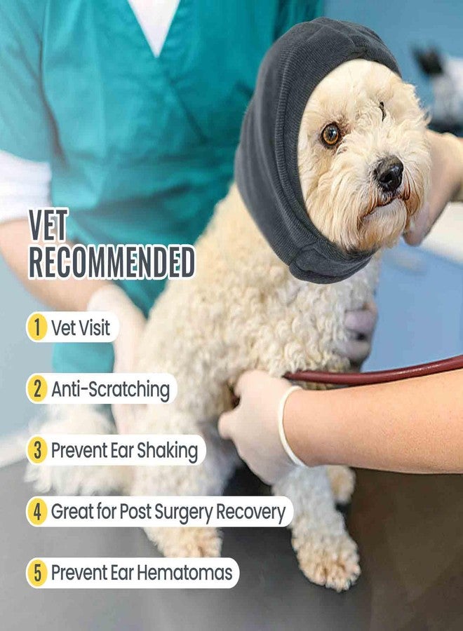 IDOMIK Dog Calming Hoodie No Shake Ear Wraps for Dogs, Quiet Head Covers for Noise Reduction & Anxiety Relief, Dog Ear Covers Muffs Head Wraps for Bath Hematoma Grooming Firework Force Drying - Image 3