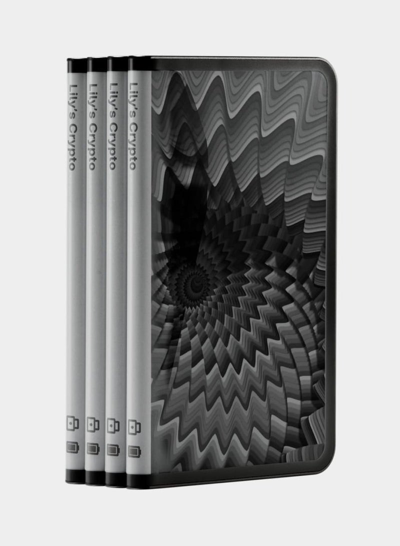 Ledger Stax Cryptocurrency Hardware Wallet + CryptoKIT Premium Bundle (6-Months) with Magnetic Cover & Recovery Card | E-Ink Curved Touchscreen, Secure Element (EAL6+), Bluetooth, Wireless Charging, NFT Support, for iOS/Android/Windows/MAC - Image 4