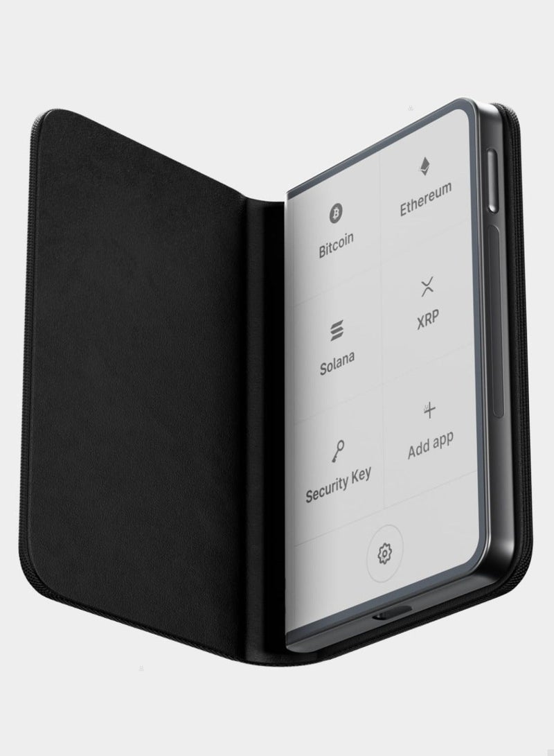 Ledger Stax Cryptocurrency Hardware Wallet + CryptoKIT Premium Bundle (6-Months) with Magnetic Cover & Recovery Card | E-Ink Curved Touchscreen, Secure Element (EAL6+), Bluetooth, Wireless Charging, NFT Support, for iOS/Android/Windows/MAC - Image 3