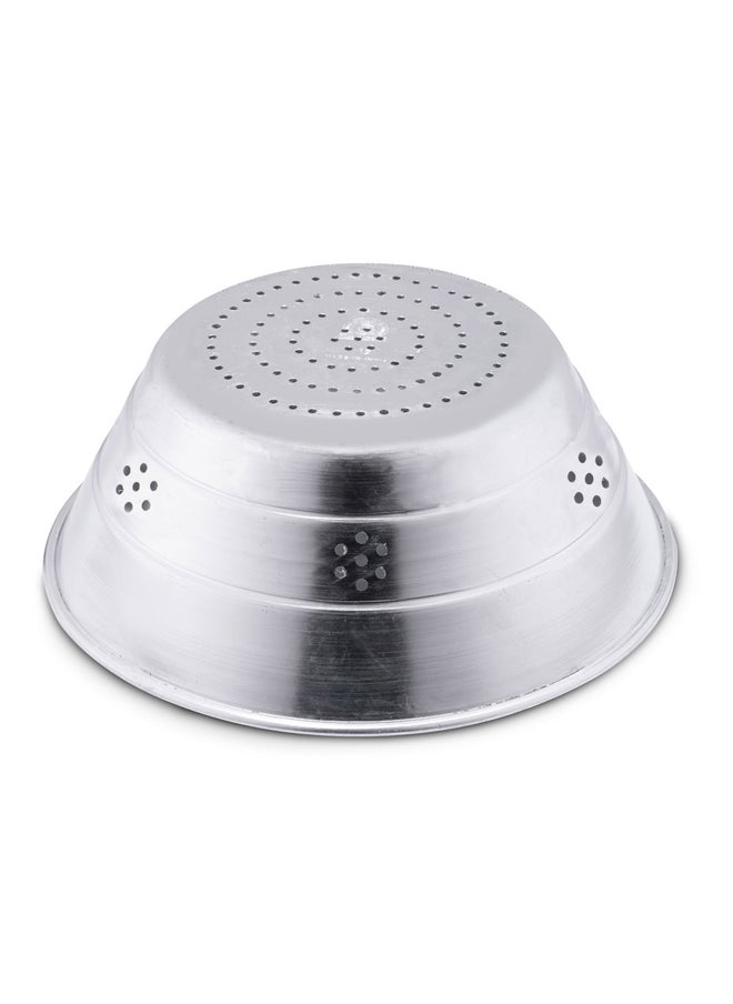 AL SANIDI Multi-purpose aluminum strainer Silver Size 24.8*24 Cm  - Image 4