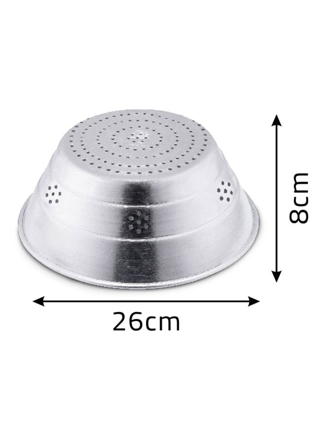 AL SANIDI Multi-purpose aluminum strainer Silver Size 24.8*24 Cm  - Image 5