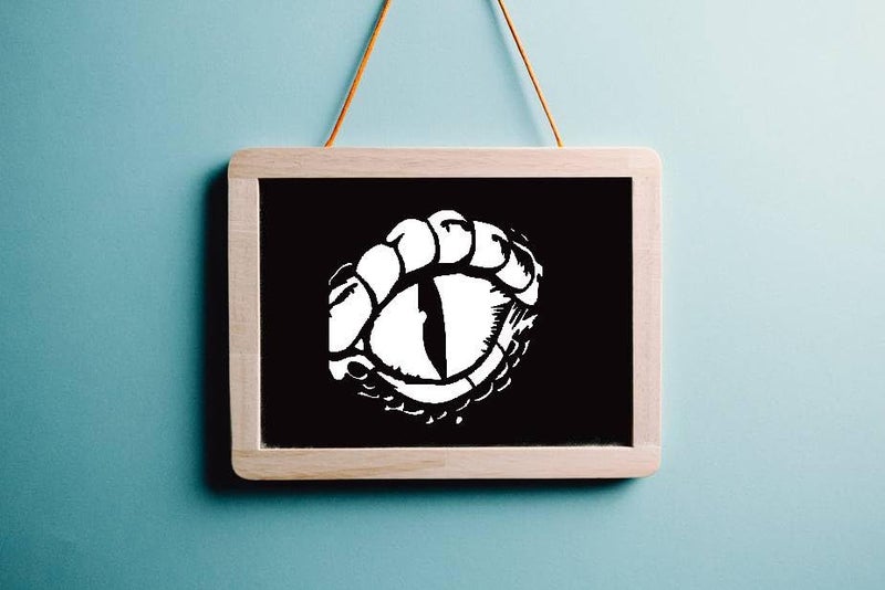 STENCILAIR Dragon Eye Logo Stencil - Reusable Clear Plastic for Crafts | Sturdy & Flexible 5.5x5.5 inches | Ideal for Airbrush, Painting, Scrapbooking, Home Drcor - Image 3