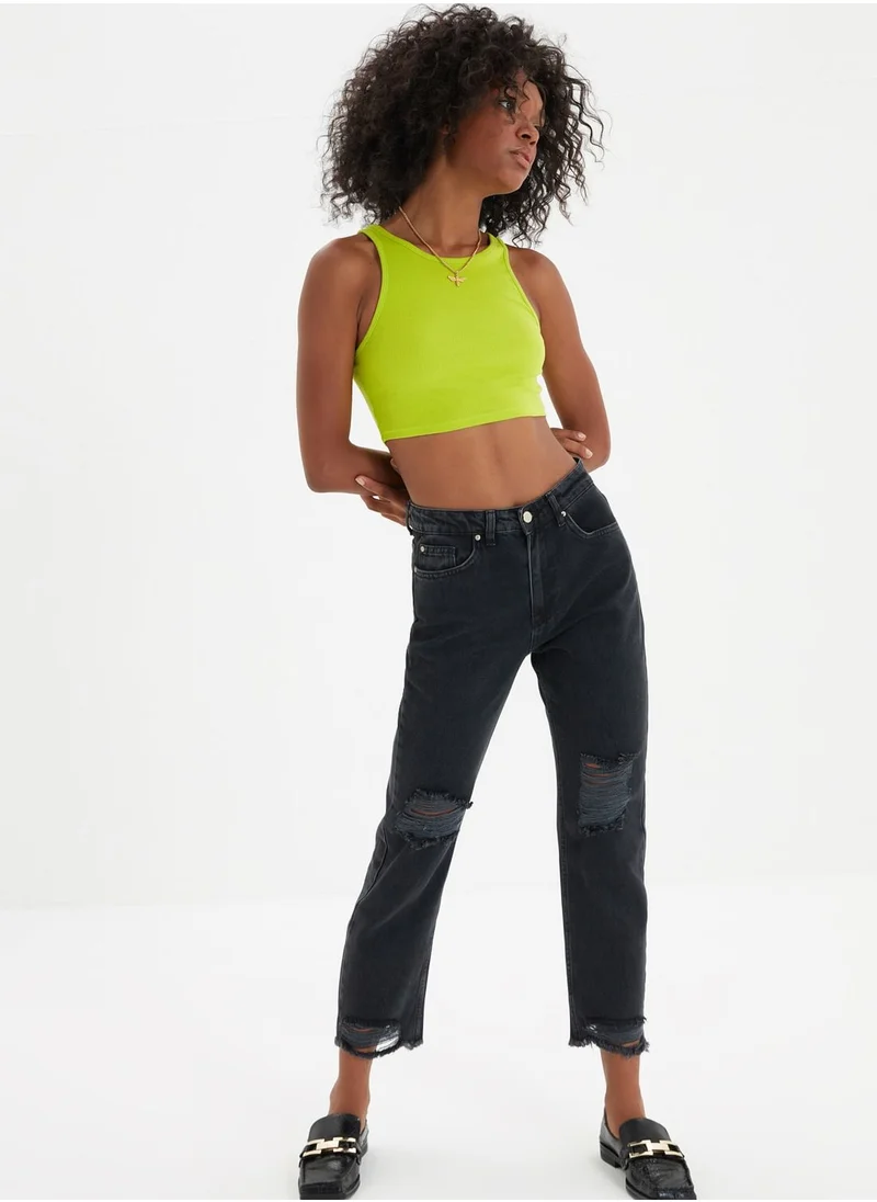 trendyol High Waist Straight Jeans