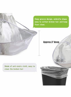 XiuWoo Hair Cutting Cape Umbrella Hairdressing Cloak Beard Shaving Waterproof Kit Haircut Accessories Salon Barber Cloth Perm Dyeing Clothing Gray  - Image 4