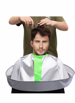 XiuWoo Hair Cutting Cape Umbrella Hairdressing Cloak Beard Shaving Waterproof Kit Haircut Accessories Salon Barber Cloth Perm Dyeing Clothing Gray  - Image 5
