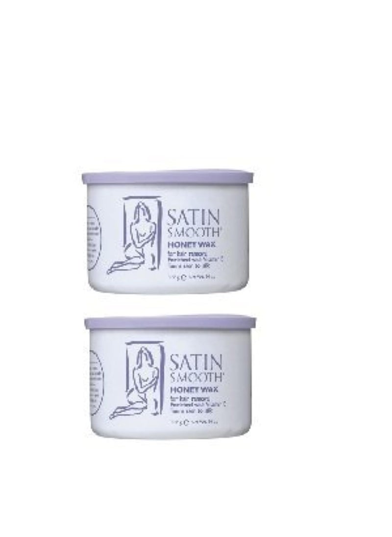 Satin Smooth Satin Smooth Honey Wax with Vitamin E 2 Pack by Satin Smooth 