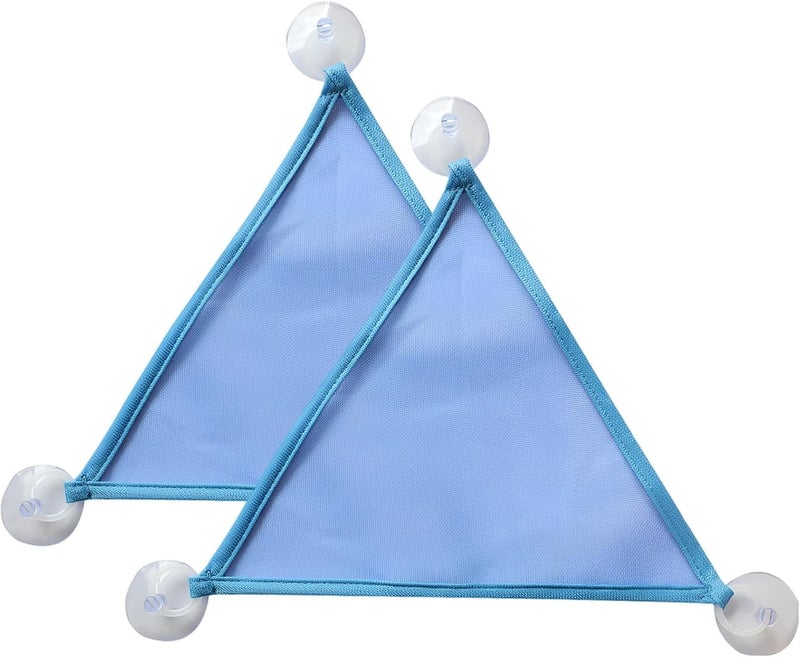 2 Pcs Reptile Hammock, Blue Polyester Mesh Resting Spot, 16.5 X 21.7 X 16.5 in, Hanging Lizard Lounger Bed with Suction-Cup Mount, Chameleon Hammock for Bearded Dragons, Leopard Geckos - Image 1
