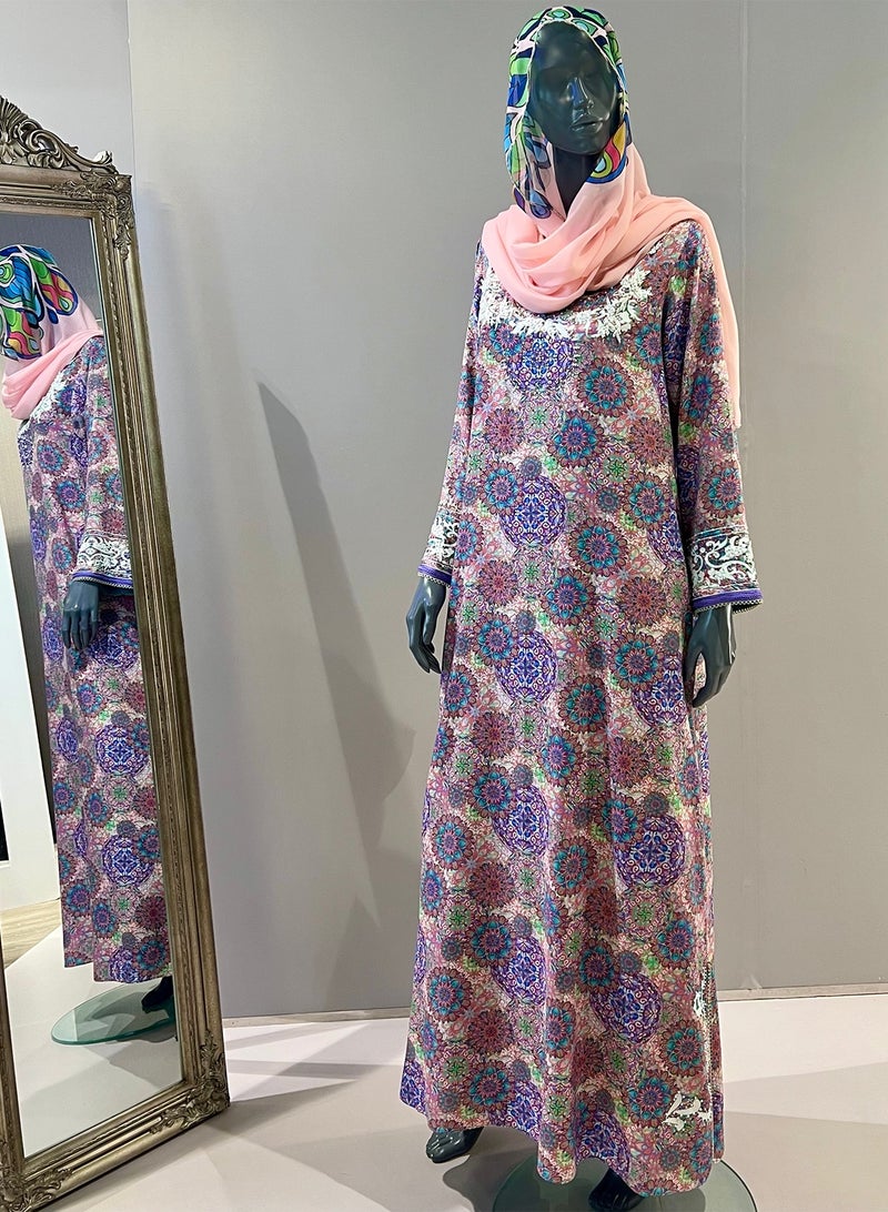 Sana'a Kayum Jalabiya Dress with Sheila Set - Image 1